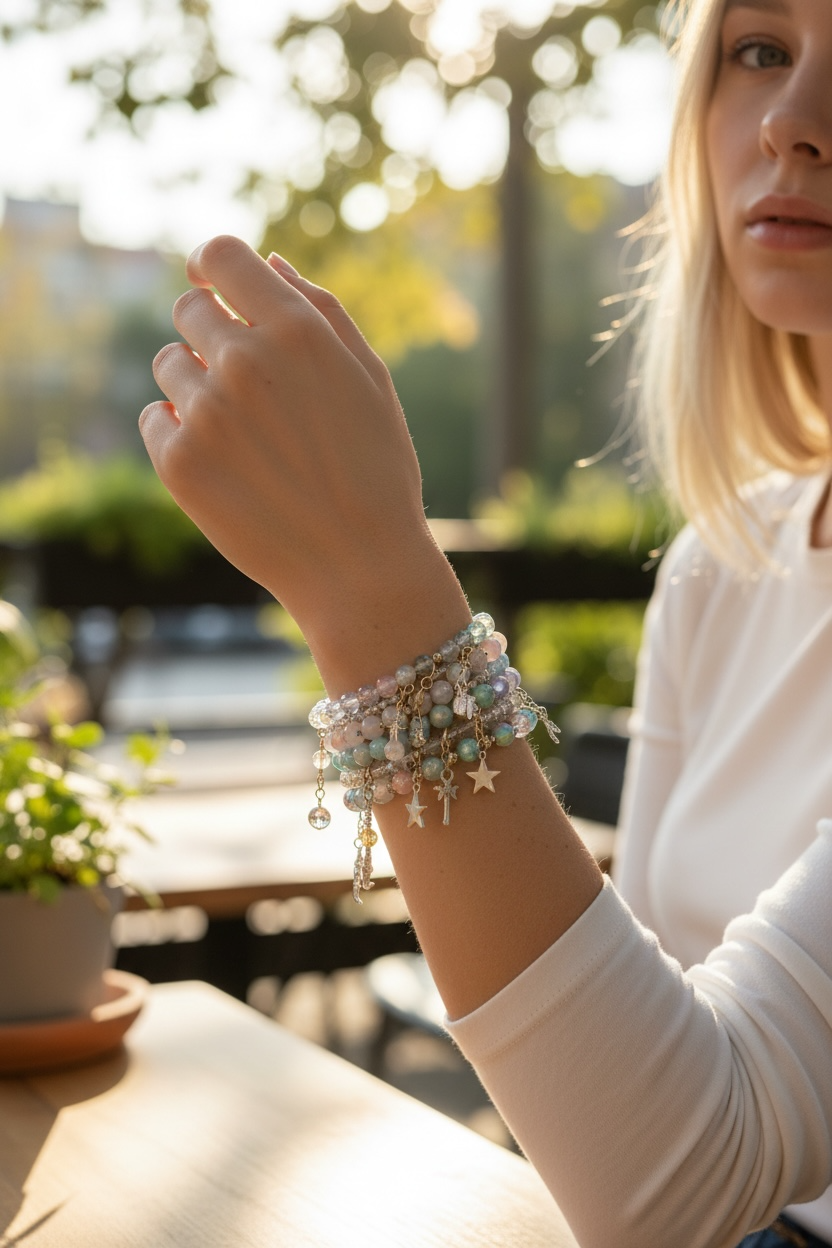 BEADED STONE BRACELETS